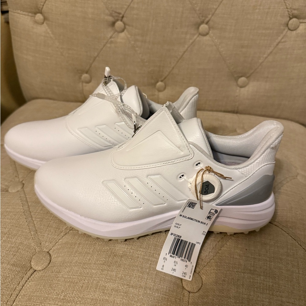 New Adidas SolarMotion Boa 2 White Golf Shoes